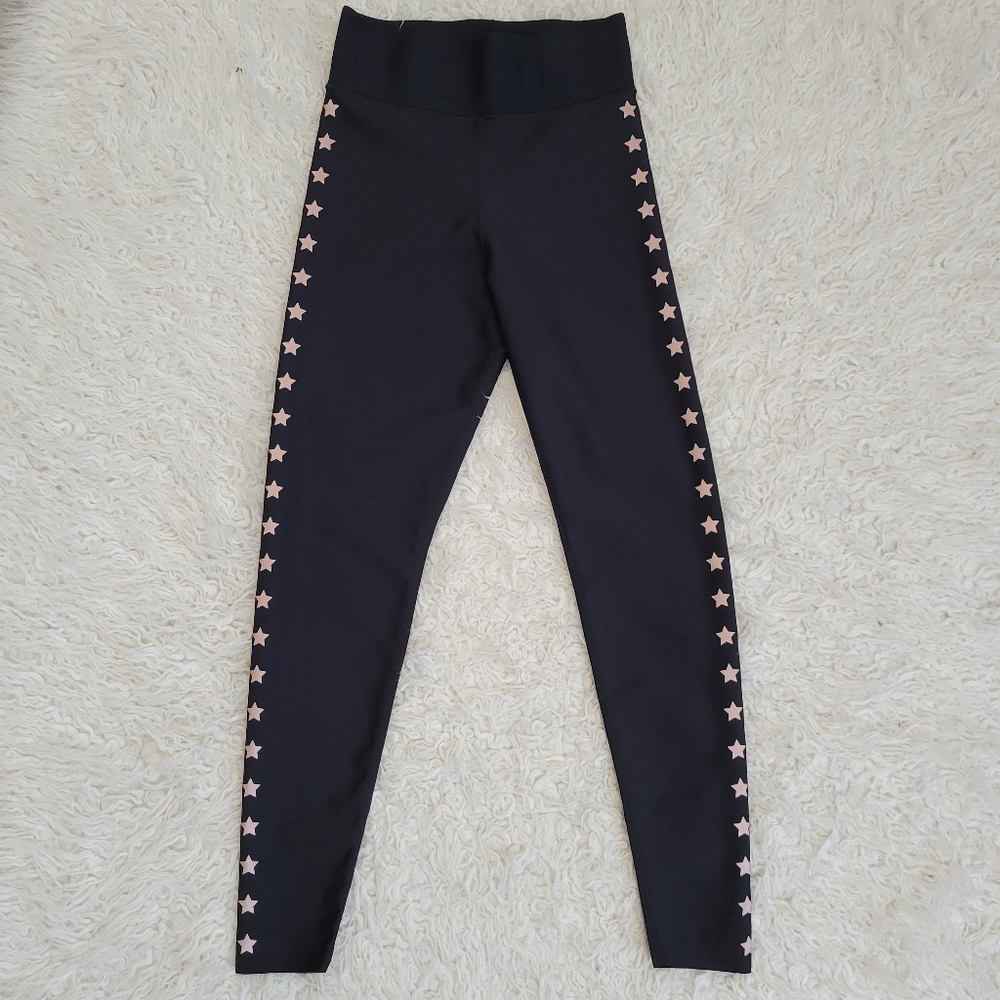 Ultracor Soul Cycle Star Leggings Sz M Black Athleisure - Picture 8 of 10